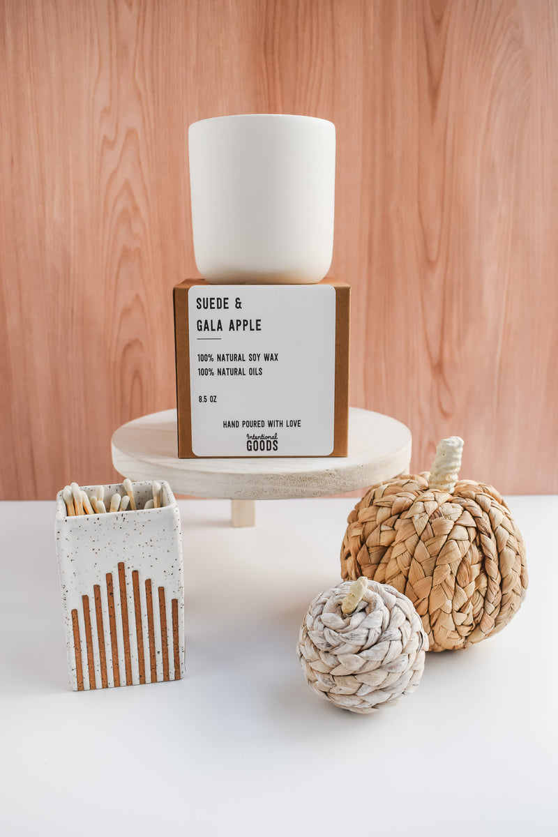 Suede & Gala Apple Candle