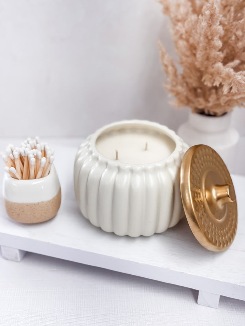 A Glowing Harvest Centerpiece