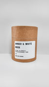Amber & White Musk Candle