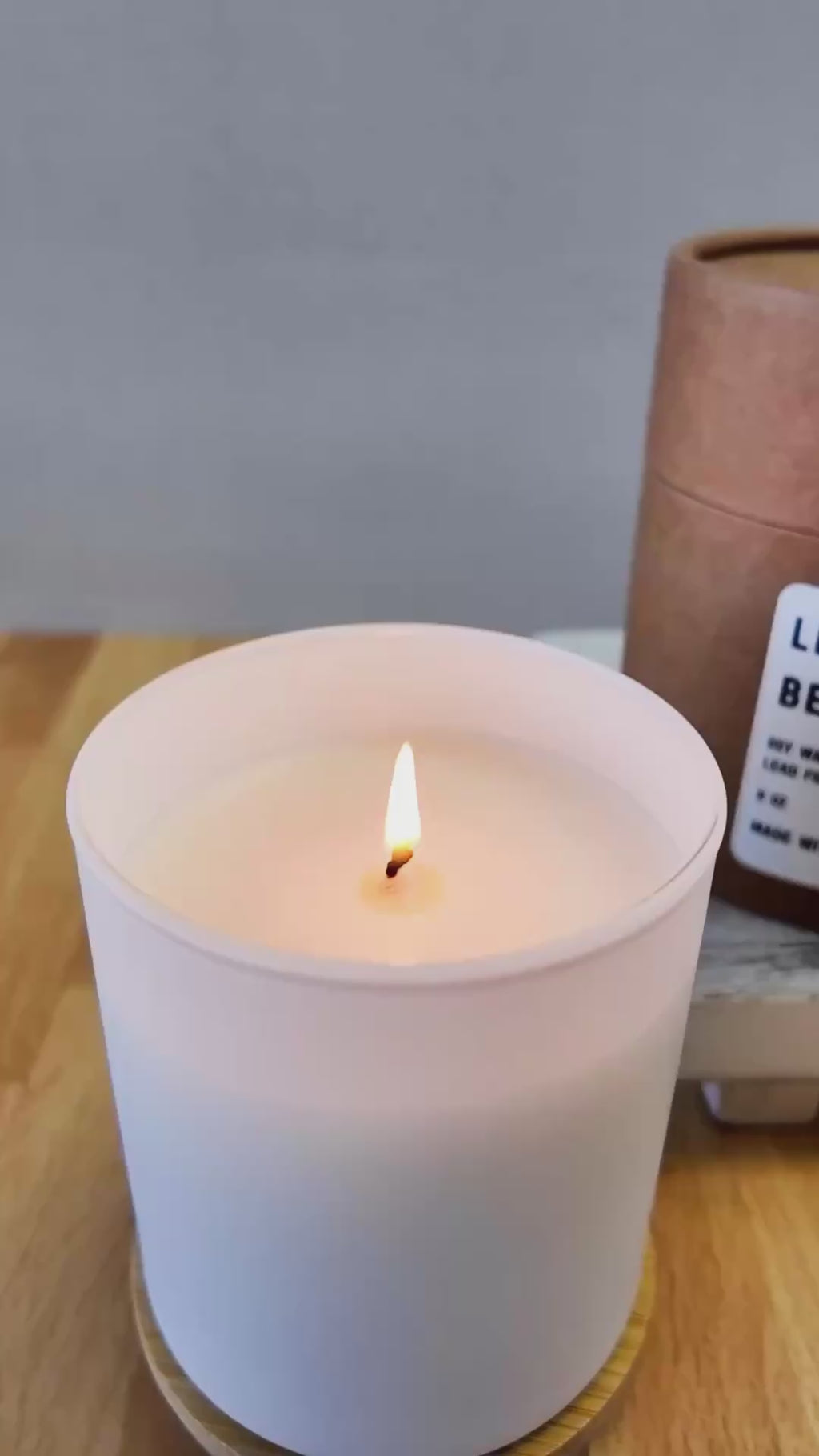 lemon verbena bergamot 8 oz soy wax candle