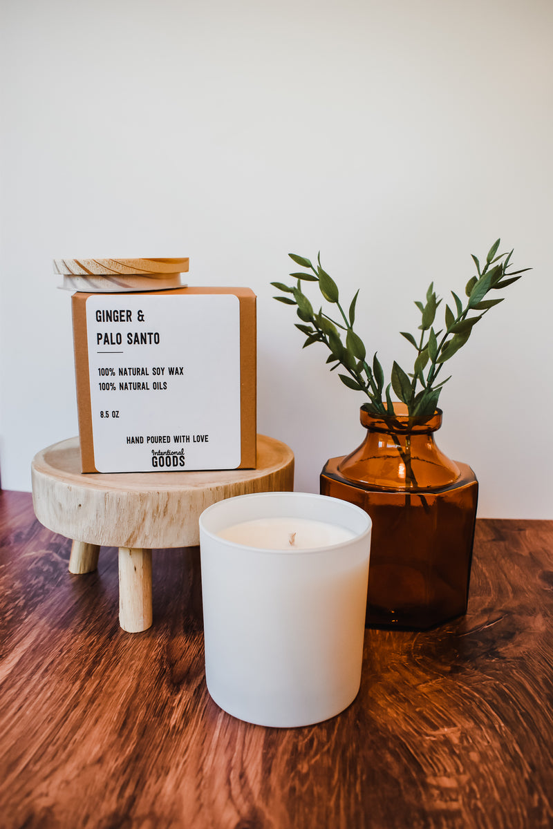 Ginger & Palo Santo Candle