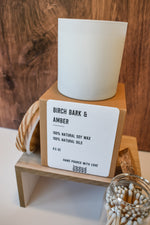 Birch Bark & Amber Candle