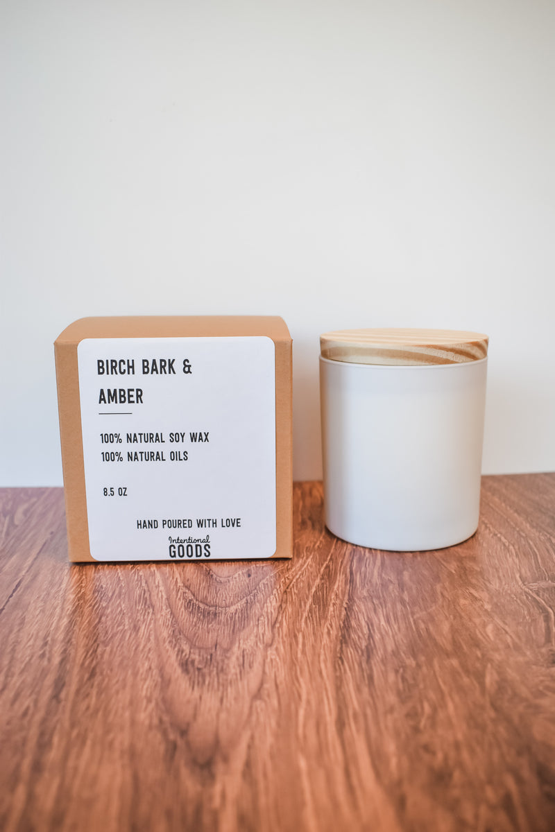 Birch Bark & Amber Candle