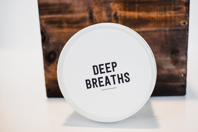 Deep Breaths Mini Candle